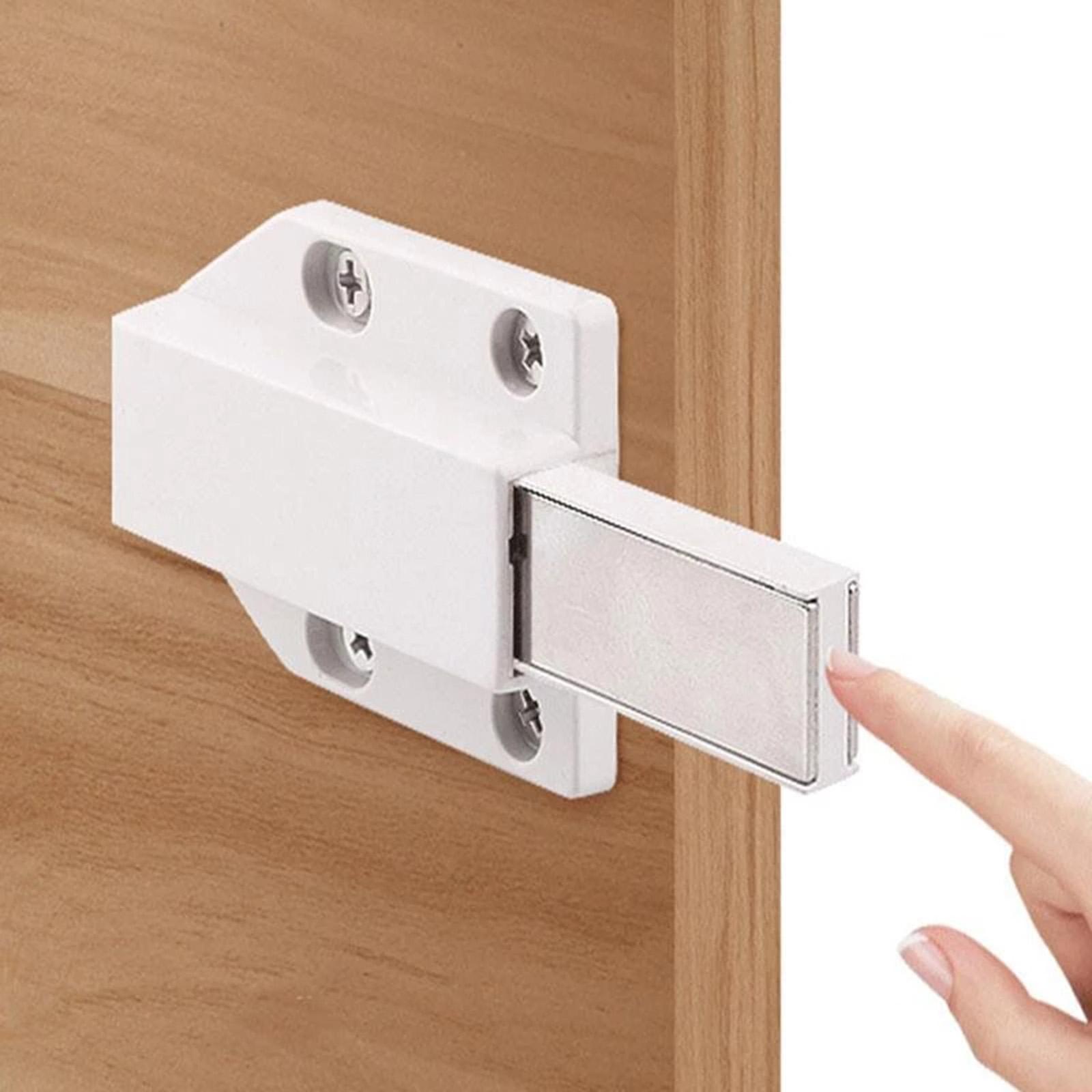 Door Catch for Kitchen Cabinet, Strong Cupboard Closures for Cabinet Latches Cabinet Closer Single