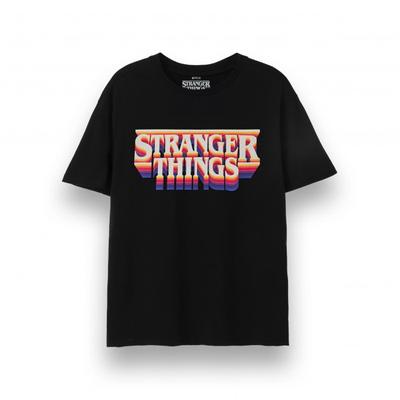 Camiseta com logotipo retrô adulto unissex Stranger Things 4