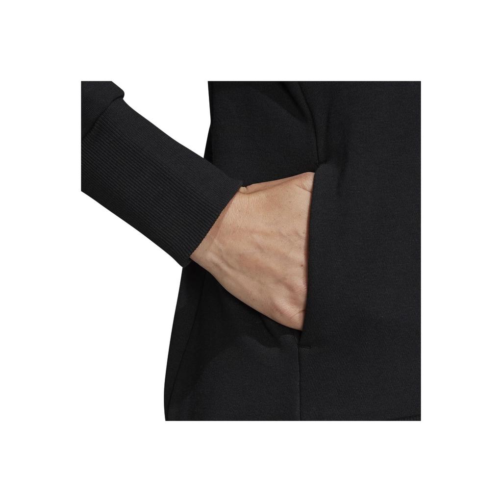 Adidas Loose-Fit Hooded Sweatshirt Women Tops Black FM1044