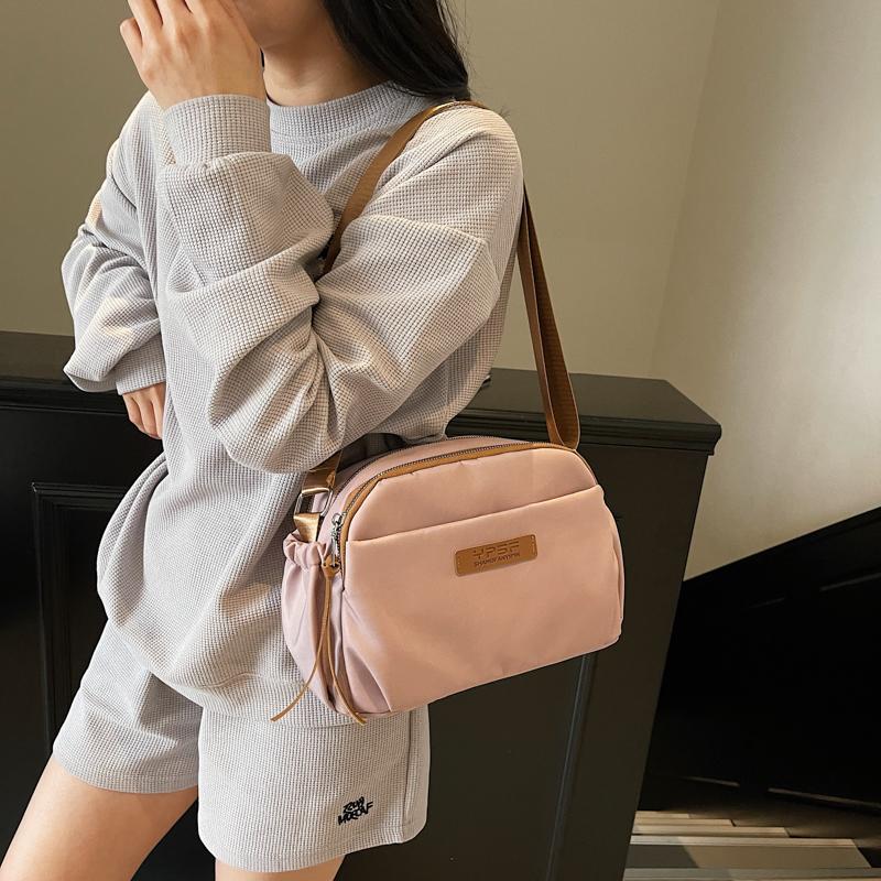 High Quality Nylon Shoulder Bag for Women Portable Waterproof Crossbody Handbag Lightweight Daily Wallet Bag