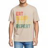 Unisex T-Shirt Atmungsaktiv Für ihn Rundhals-T-Shirt Neues T-Shirt Tragen Essen Schlafen Geocaching Wiederholen Trendiges Jungen-T-Shirt Trendiges T-Shirt