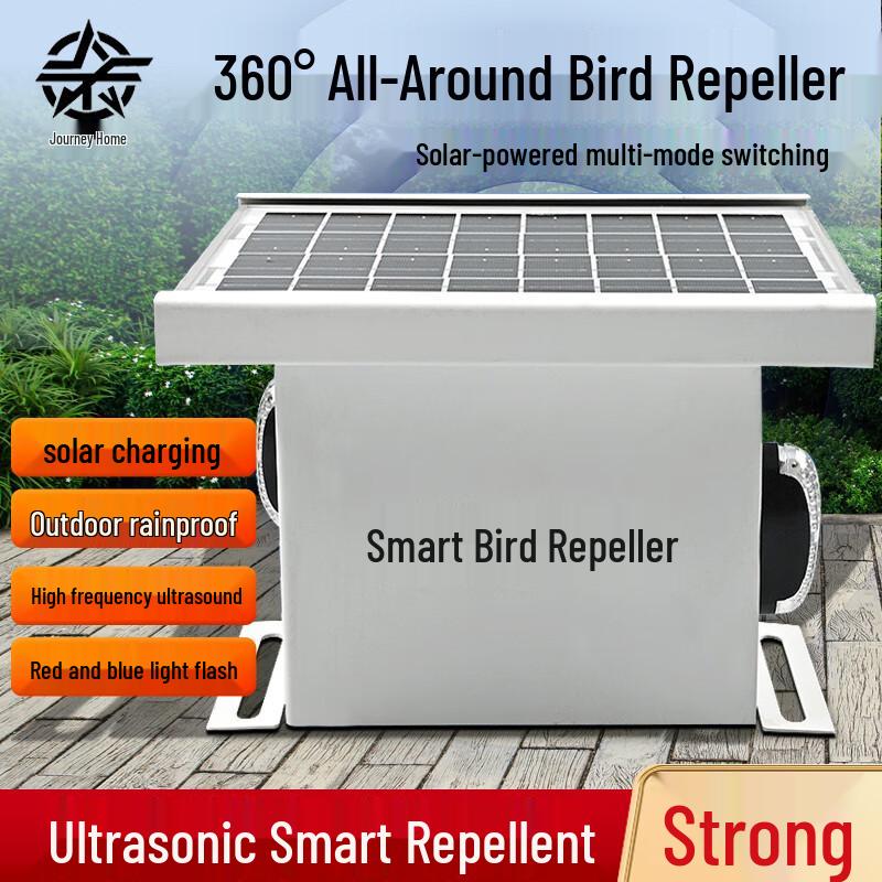 Traveler Home Solar Ultrasonic Outdoor Bird Repeller
