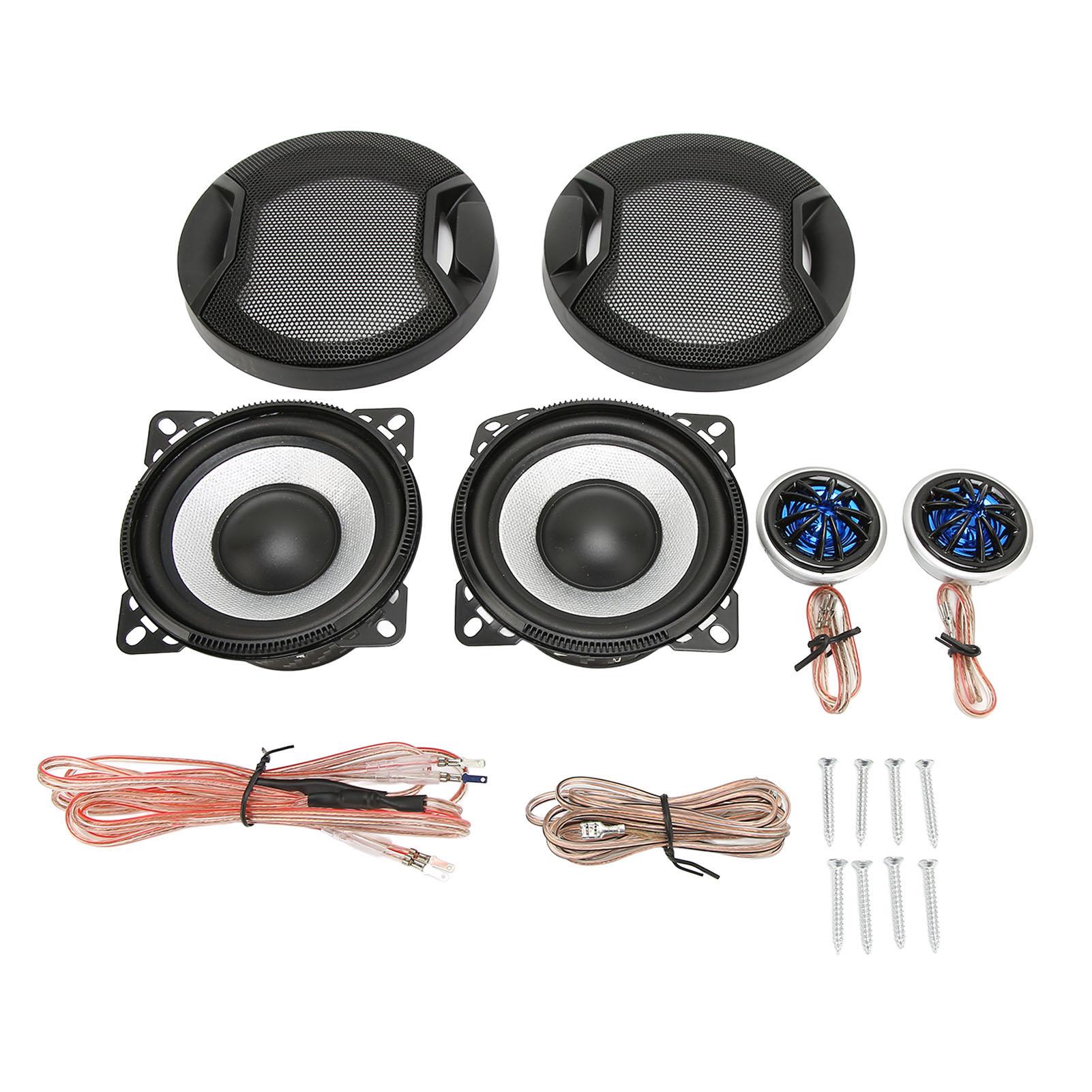 

4Pcs Coaxial Car Loudspeaker 120W 4inch Car Tweeter Subwoofer Loudspeaker for Car Truck Stereo Sound System