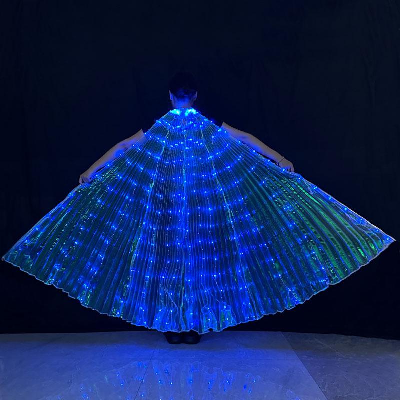 LED Luminous Butterfly Wings - Belly Dance, Fairy Costume, Catwalk Fluorescent Cloak