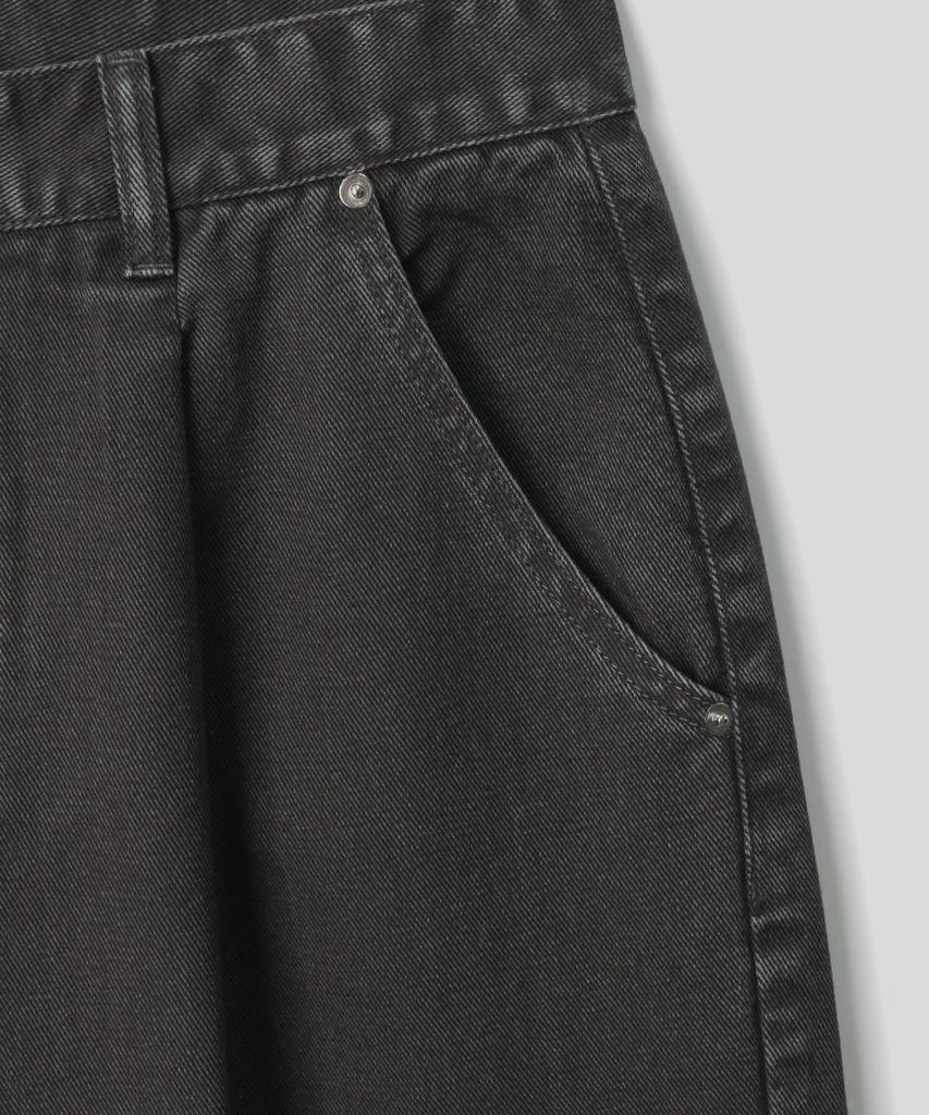 INDUST Pigment Washed Single-Pleat Bermuda Pants_4 Colors