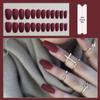 European & American Frosted Matte Press-On Ballet Nails