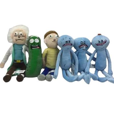 25cm Little Blue Man Plush Toy with Pickled Cucumber Doll