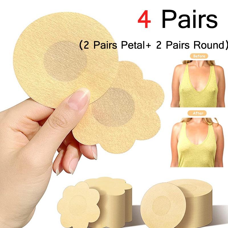 10 Pcs Chest Stickers Disposable Chest Stickers Petals Comfortable Invisible Satin Self-adhesive Chest Stickers ZH