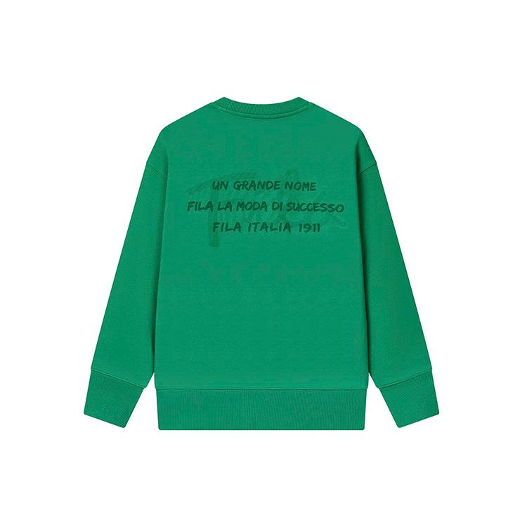 New FILA Sweatshirts Unisex Lake Green F11U248201F-GN