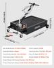 Low Profile Oil Drain Pan, 56.8 L Capacity, Rolling Oil Drain Pan with Electric Pump & 2.2 M Hose, Leak-proof & Corrosion-resistant, Fit for Cars,