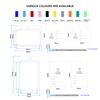Plastic Double Sided Transparent Employees Work School Credential Badge Office Pass Id Card Holder Accessories Lanyard Decor