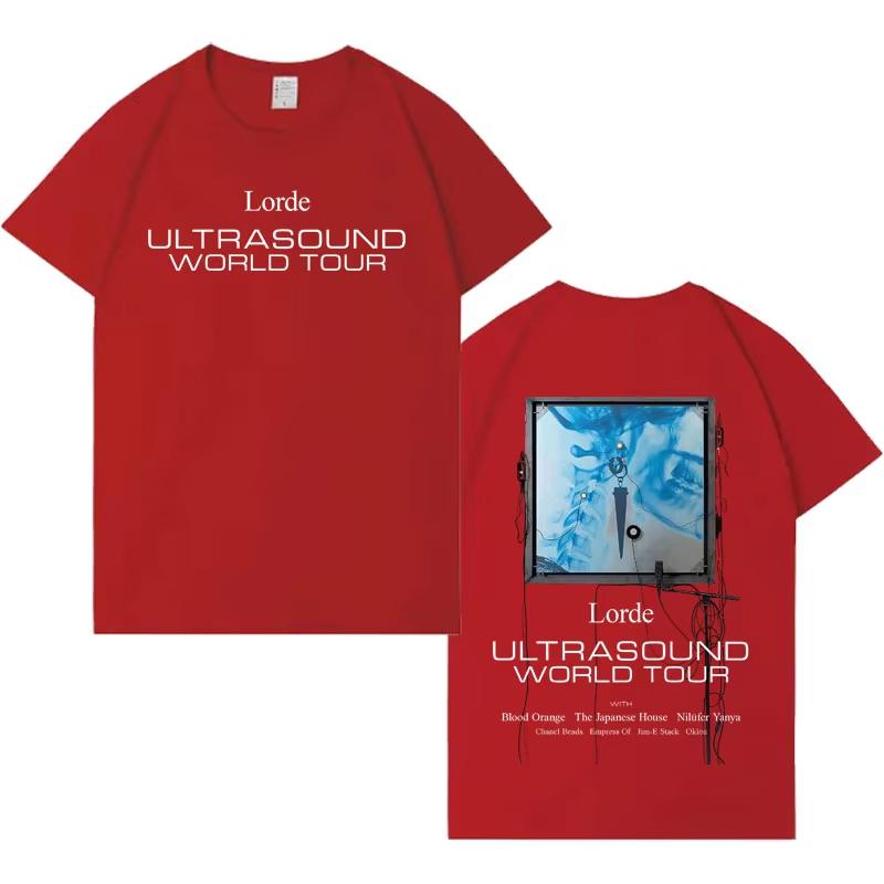 Singer Lorde Gothic Graphic Men Women Aesthetic Tshirt Cotton Harajuku High Quality Cozy  2026 Springsummer Short Sleeve Top