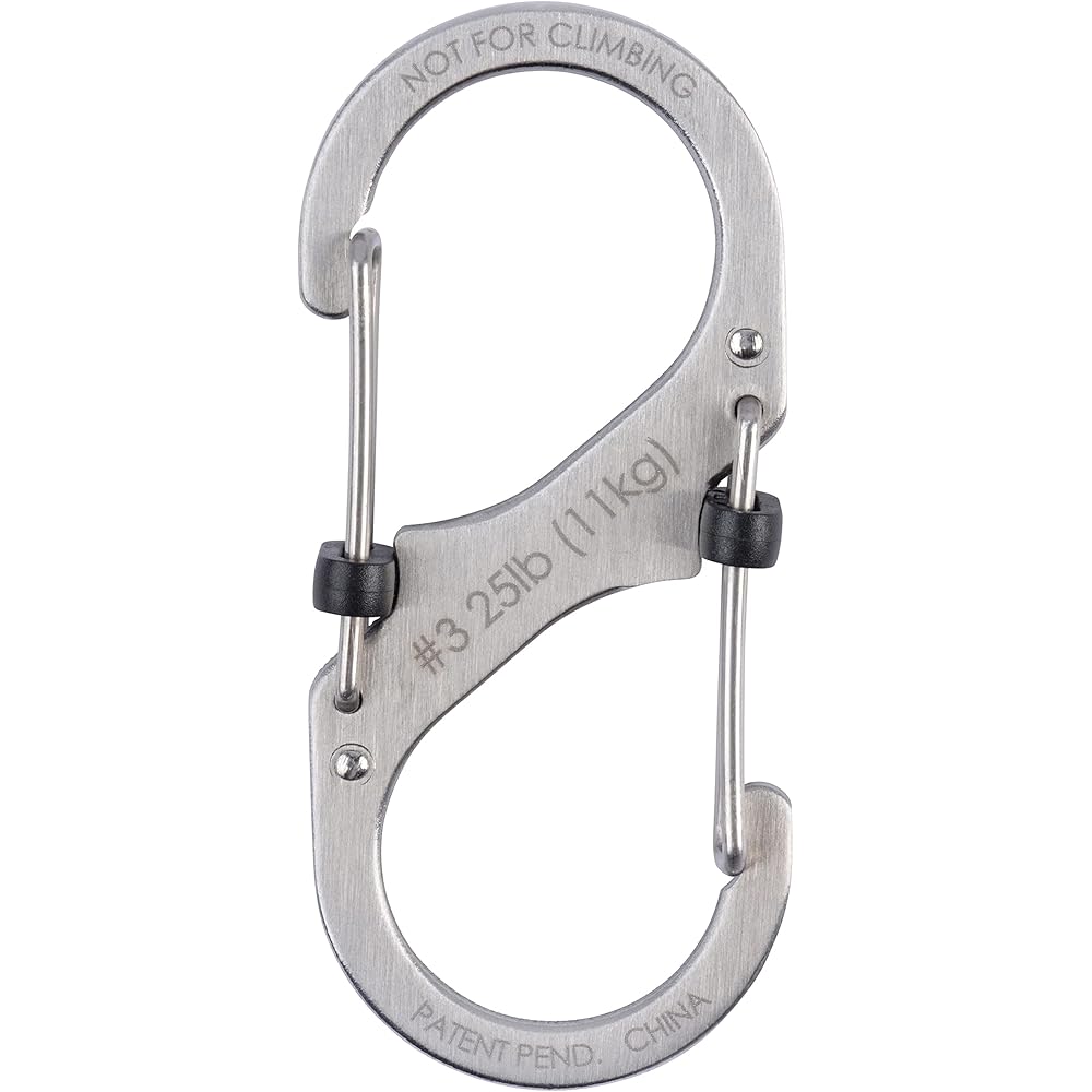 Nite Ize S-Biner SlideLock Carabiner #3 Silver Durable Outdoor Gear