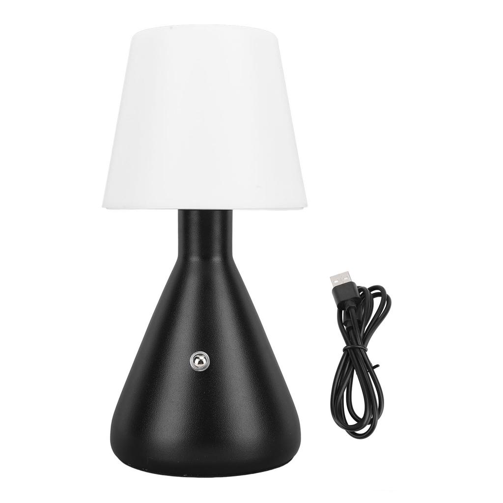 Portable Metal Desk Lamp 3 Colors Touch Control Cordless Stepless Dimmable Rechargeable LED Table La