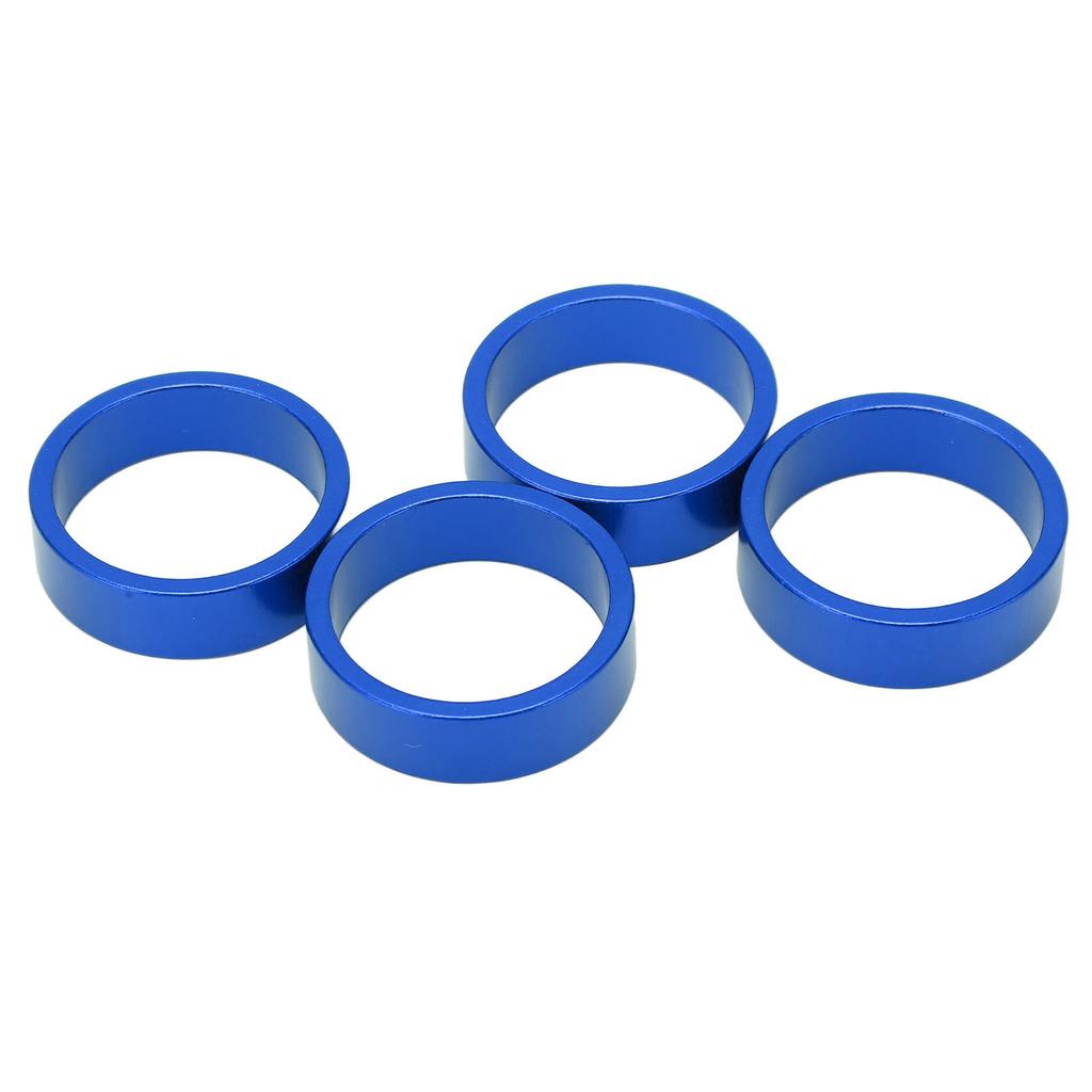 4 Pcs Aluminium Alloy Headset Pad Bike Handlebar Stem Spacers 28.6x10mmCelsius1.13x0.39in for Mountain Bike Road Bike