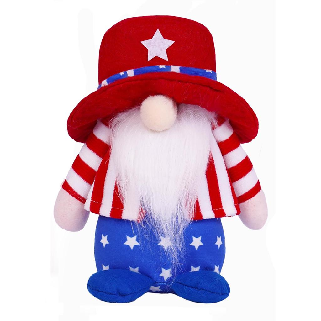 US Independence Day Faceless Gnome Ornaments - Old Man & Little People Figurines