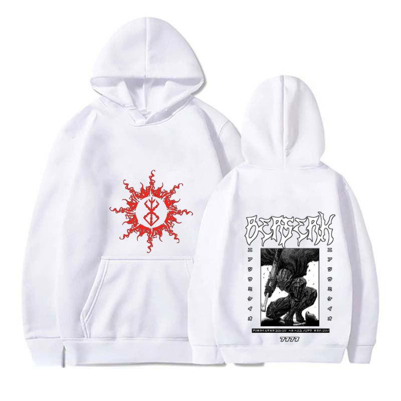 Japan Anime Berserk Guts Harajuku Hoodies Sweatshirt Gothic