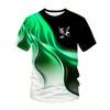 Plus Size Men Tie Dye 3D Print T-shirts Fashion Tees Beachwear Stretch Polyester Sports Short Sleeve Tops