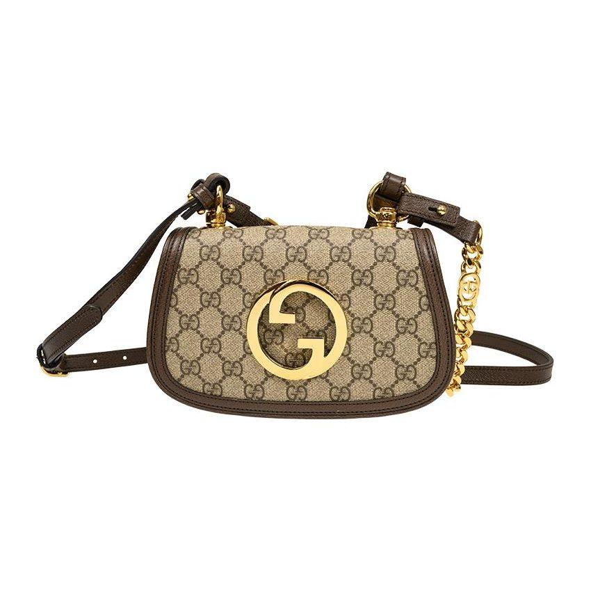 GUCCI Blondie Fabric With Leather Shoulder