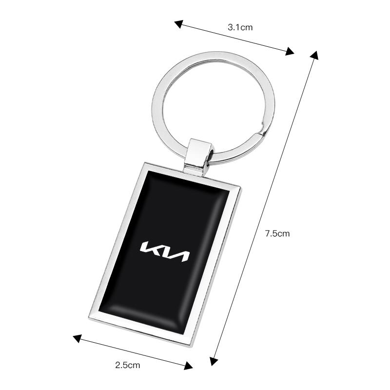 Car Badge Keychain Pendant Metal Keyring Valve For KIA K5 K9 Sorento Ceed Sportage Carnival Stinger Niro Cadenza Soul Cerato EV6 sdvc80