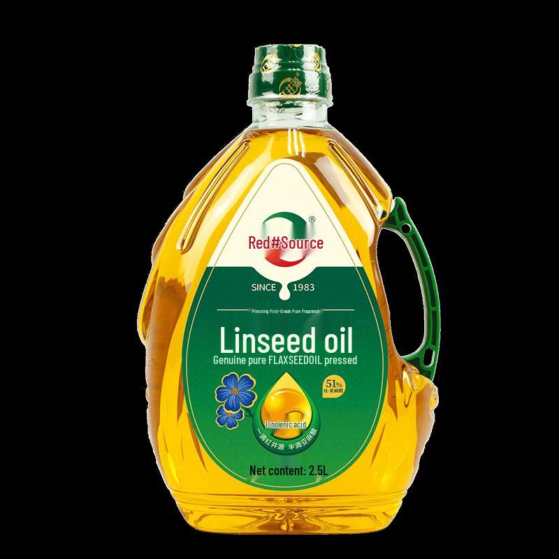 Red Well Spring First-Grade Cold Pressed Flaxseed Oil 2.5L