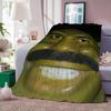 S-Shrek-K Pun Funny Memes Blanket Warm And Soft Suitable For Bedroom Living Room Sofa Bed Office Travel Camping