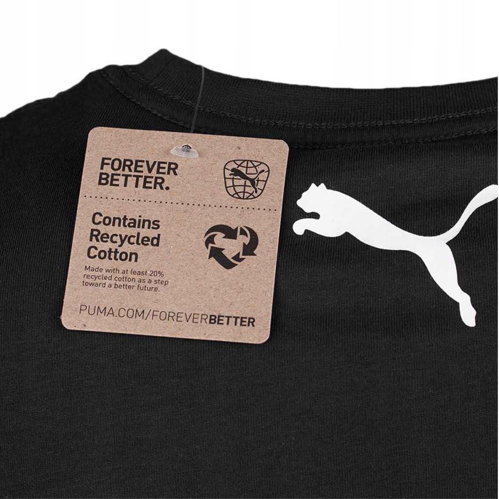 Y7489 Puma Men'S T-Shirt Men Blanc Base Black 678256 02 L
