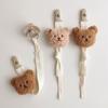 Pacifier Chain Plush Pendant Pacifier Clip Holder Soft Plush Bear Crib Hanging Decorations Infant Pacifier Accessories