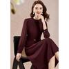 Elegant Spliced Faux Two-Piece Midi Dress