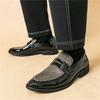 Britain Gentleman New Designer Pointed Mix Color Wedding Brogues Shoes for Men Fashion Penny Loafter Formal Dress Footwear