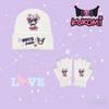 Kuromi Knit Hat & Gloves Set for Teens - Warm, Stylish & Fun