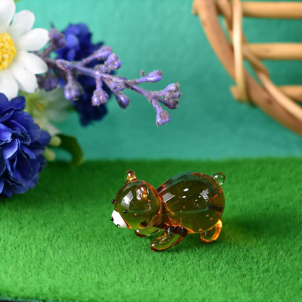 Four Cart Cute Handmade Glass Craft Boy's Day Bear
