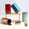 Portable Small Tea Packaging Box Tinplate Storage Can Exquisite Prints Empty Tea Tin Can Household Green Black Tea Sealed Jar