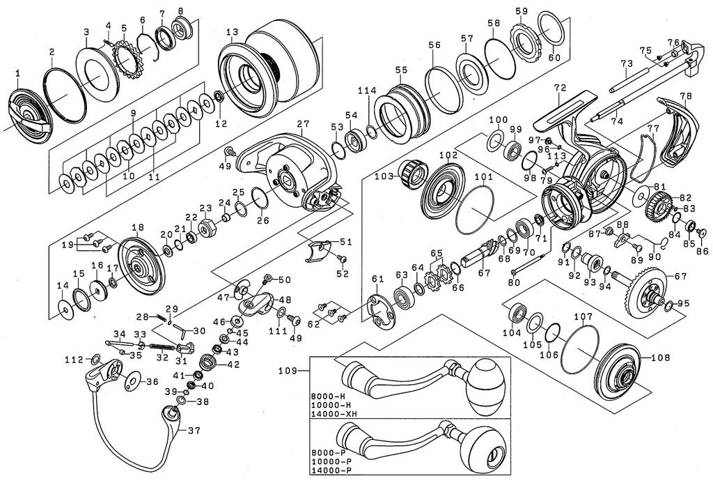 Daiwa Genuine Parts 20 Saltiga Drag Knob Part Number 1 Part Code 139803 10000-P