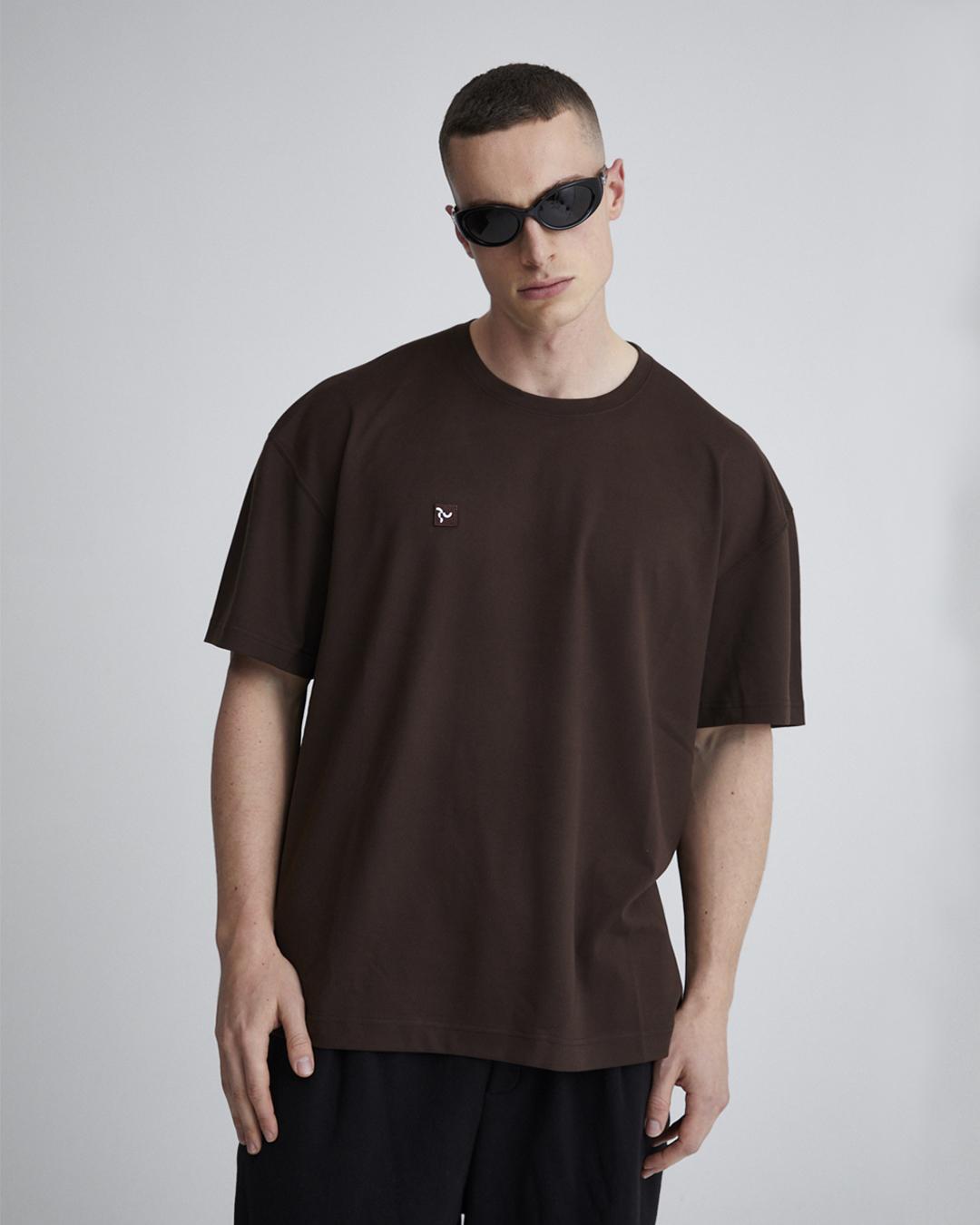 Audio Knit Giant Fit Soft Short Sleeve (Brown) Brown/L