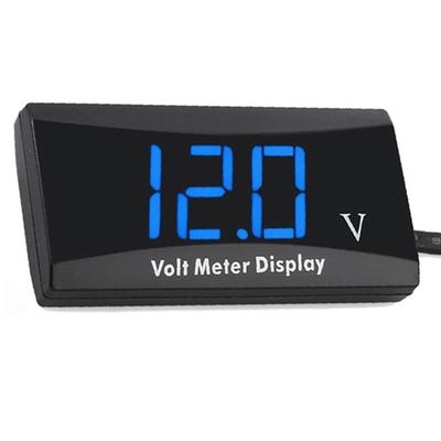 YFFSFDC Motorcycle Voltmeter 12V Digital Voltmeter Vehicle Voltmeter Waterproof Compact