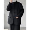 Men's High-End Woolen Zhongshan Suit: New Light National Style Autumn Stand Collar Outfit.