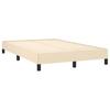 Vidaxl Continental Bed With Mattress, Cream, 120X190 Cm, Fabric