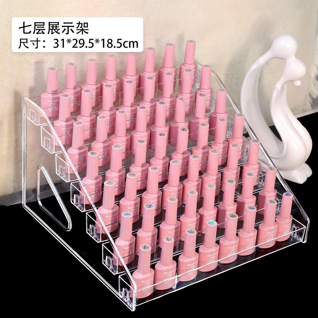 Acrylic Nail Polish Display Stand, Multi-Layer Plastic Transparent Nail Polish Glue Storage Box, Nail Salon Display Stand Factory