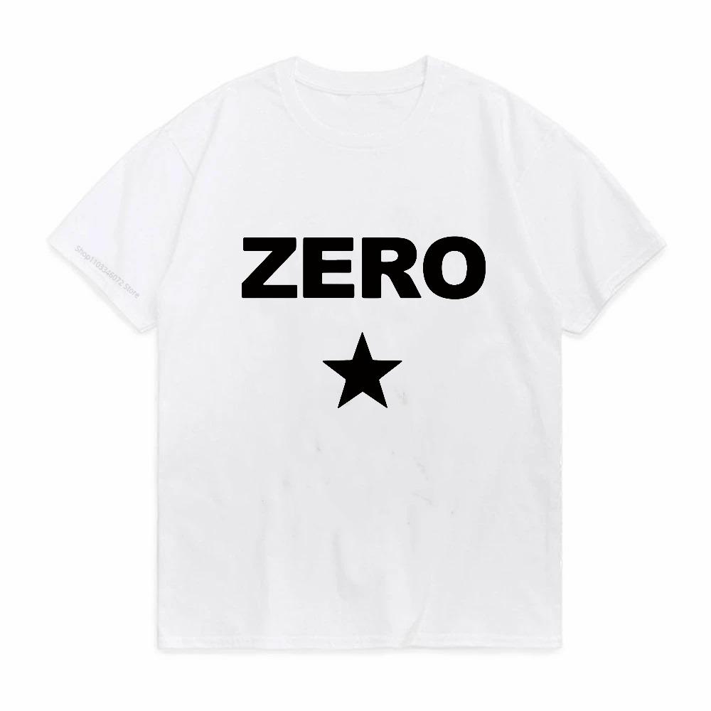 Zero Print Graphic Tshirt The Fashion Hip Hop Unisex Streetwear Cotton Soft Tops Tshirt Summer Breathable Loose Round Neck Tees