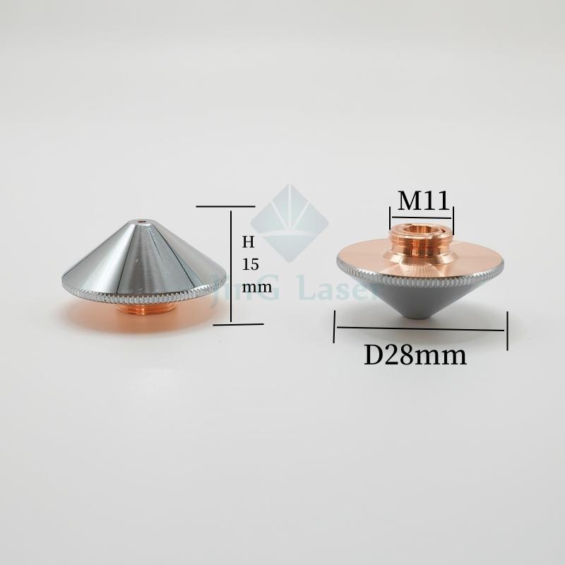 10pcs RAYTOOLS D32M14 Laser Parts Metal Nozzle PRECITEC Laser Nozzle D28M11 OSPRI WSX