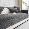 Cream Style Plush Sofa Cushion Gray All-Match Non-Slip Leather Sofa Cover Simple Sofa Cover Towel