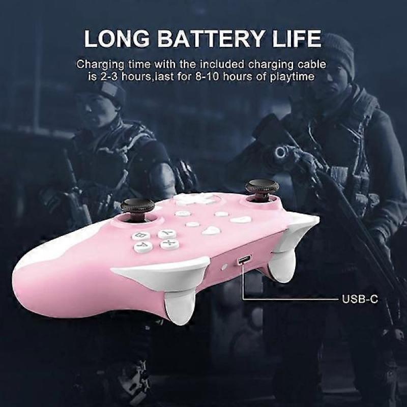 Switch Pro Controller for Nintendo Switch/Switch Lite/OLED, Wireless Switch Controller with LED Light and Wake-Up Function