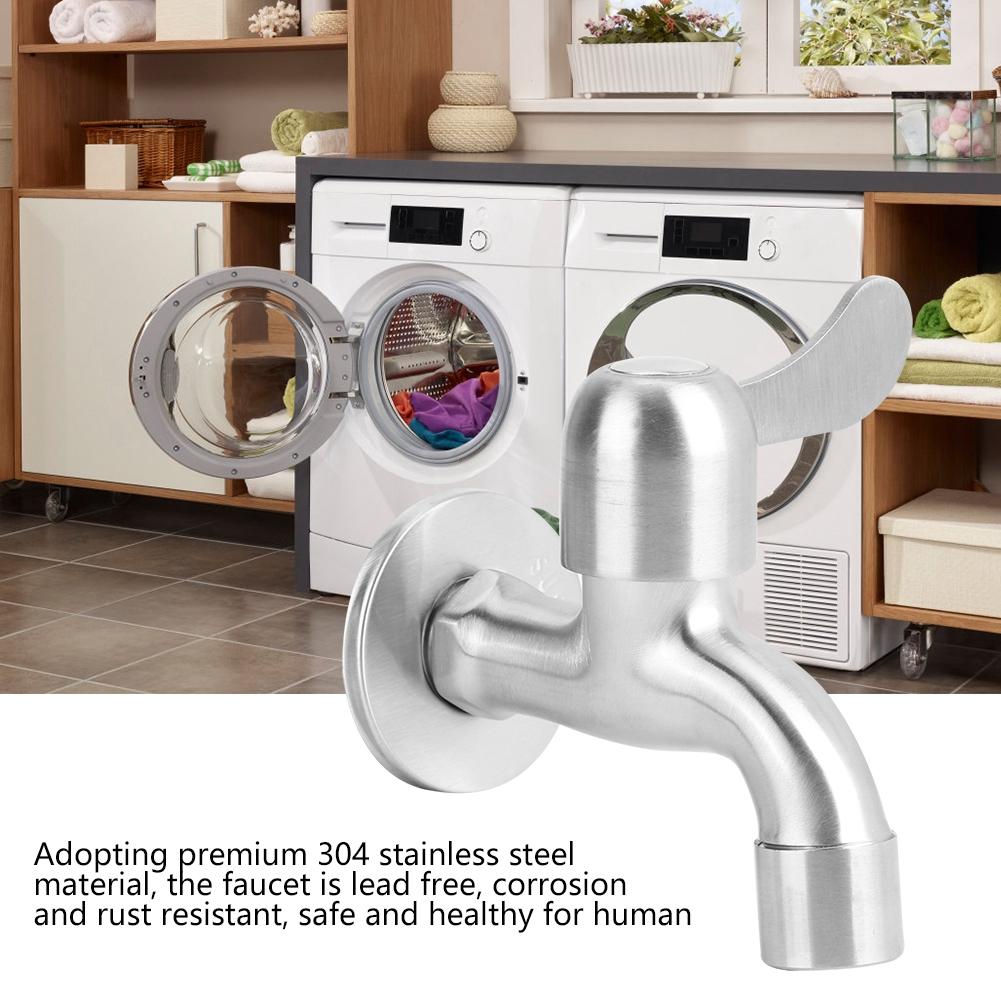 304 Stainless Steel Single Lever Faucet Tap Wall-in Stainless Steel Kitchen Faucet