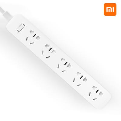 Multiprise Xiaomi avec parasurtenseur mis à la terre avec 5 ports de prise avec prise plate PowerPort