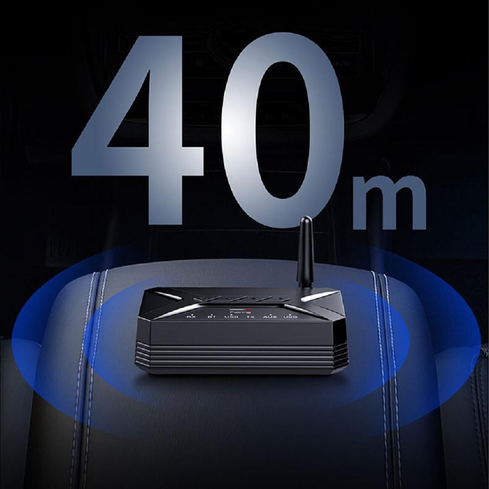 Bluetooth 5.0 Transmitter Receiver 3.5mm AUX To RCA Wireless Audio Adapter