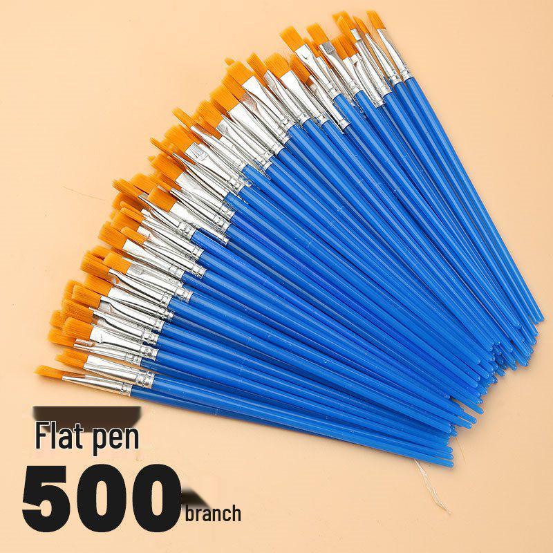 Wei Zhuang Kids' DIY Plaster Nylon Fine Liner Blue Brush for Oil Painting & Graffiti.