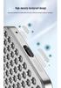 Apple 15 Pro Max Metal Honeycomb Anti-Scratch Heat Dissipation Phone Case with Spring Buckle Design for Cross-Border Use