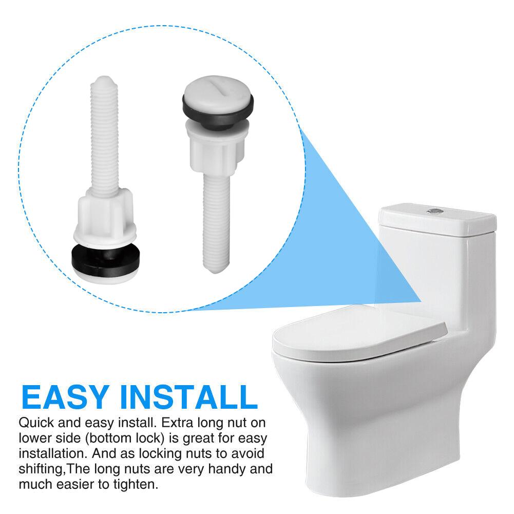 Toilet Seat Bolts Thread Diameter: 10mm 2 X Brand New