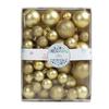 42Pcs 3/4/5cm Christmas Balls Set Glitter Surface Various Pattern Christmas Balls Shatterproof Home Reusable Ornaments